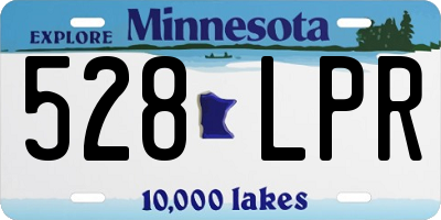 MN license plate 528LPR