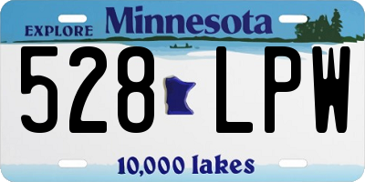 MN license plate 528LPW