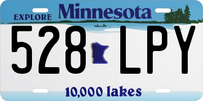 MN license plate 528LPY