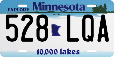 MN license plate 528LQA