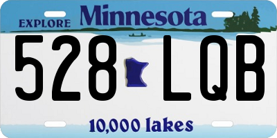 MN license plate 528LQB