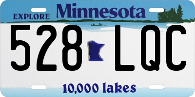 MN license plate 528LQC