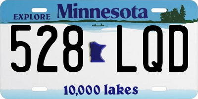 MN license plate 528LQD
