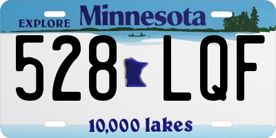 MN license plate 528LQF