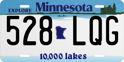 MN license plate 528LQG