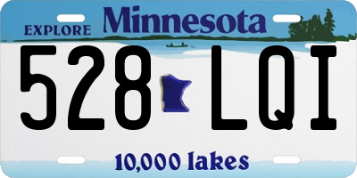 MN license plate 528LQI