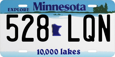 MN license plate 528LQN