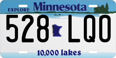 MN license plate 528LQO