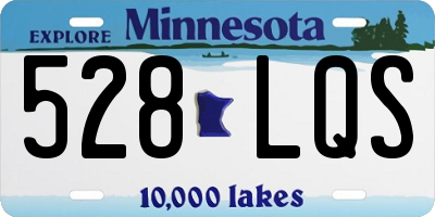 MN license plate 528LQS