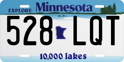 MN license plate 528LQT