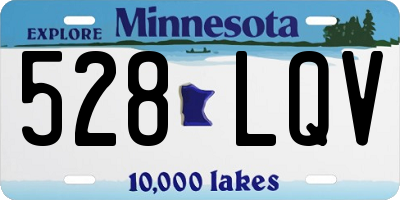 MN license plate 528LQV