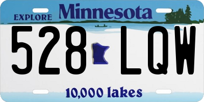 MN license plate 528LQW