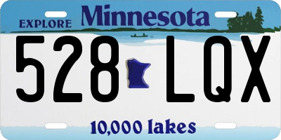 MN license plate 528LQX