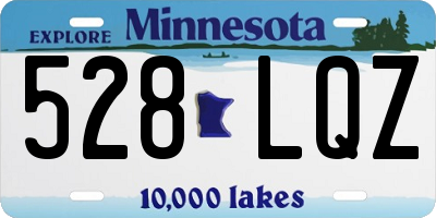 MN license plate 528LQZ