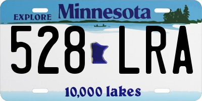 MN license plate 528LRA