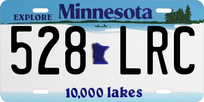 MN license plate 528LRC