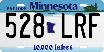 MN license plate 528LRF