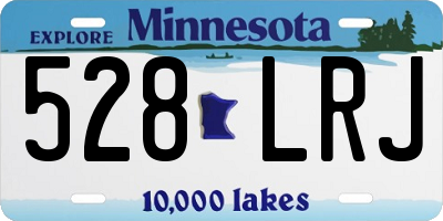 MN license plate 528LRJ