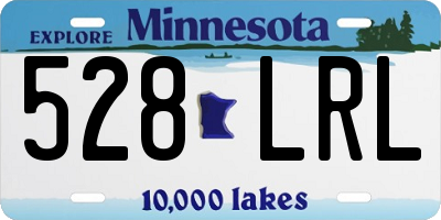 MN license plate 528LRL