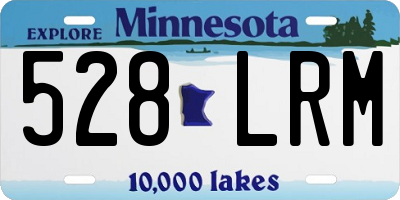 MN license plate 528LRM