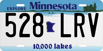 MN license plate 528LRV
