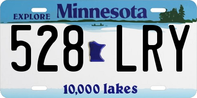 MN license plate 528LRY