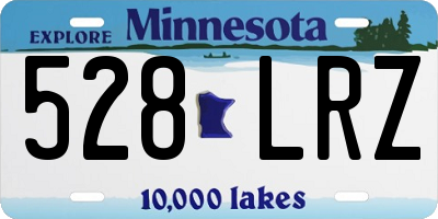 MN license plate 528LRZ