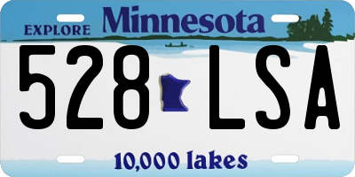 MN license plate 528LSA