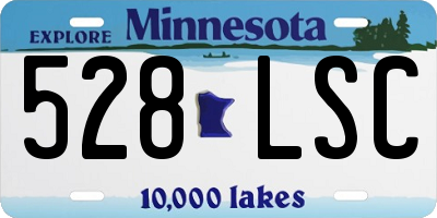 MN license plate 528LSC
