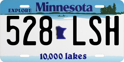 MN license plate 528LSH