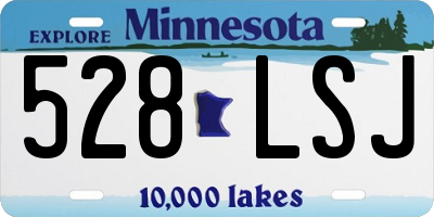 MN license plate 528LSJ