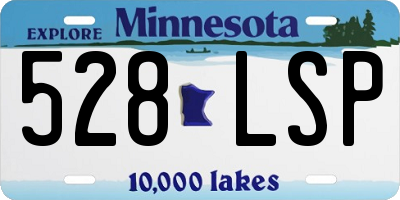 MN license plate 528LSP