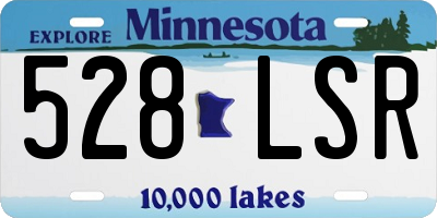 MN license plate 528LSR