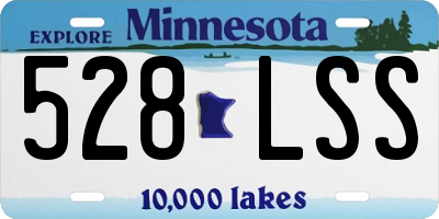 MN license plate 528LSS