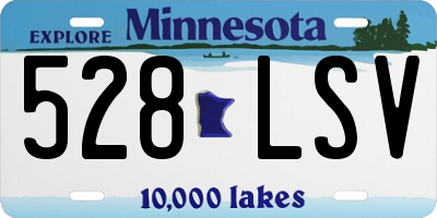 MN license plate 528LSV