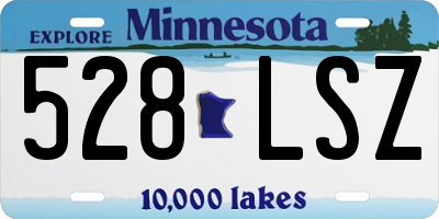 MN license plate 528LSZ
