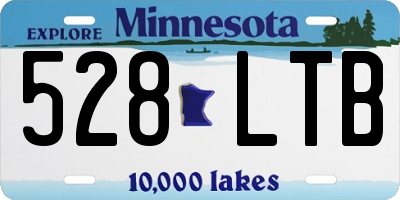 MN license plate 528LTB