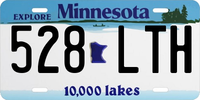 MN license plate 528LTH