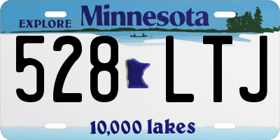 MN license plate 528LTJ