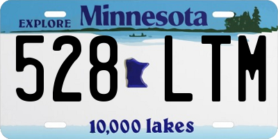 MN license plate 528LTM