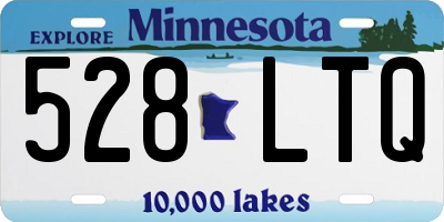 MN license plate 528LTQ