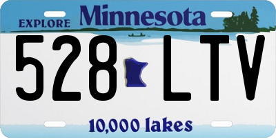 MN license plate 528LTV
