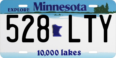 MN license plate 528LTY