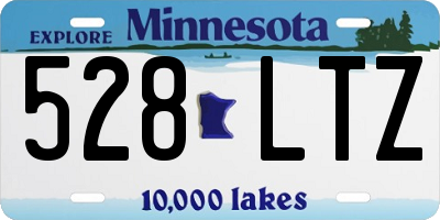 MN license plate 528LTZ