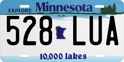 MN license plate 528LUA