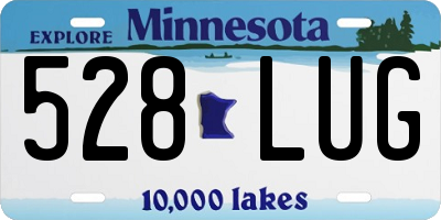 MN license plate 528LUG