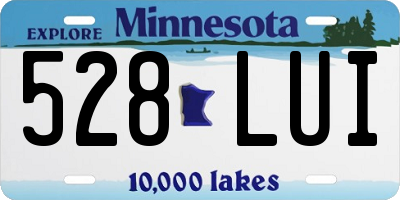 MN license plate 528LUI