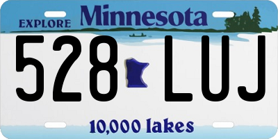 MN license plate 528LUJ