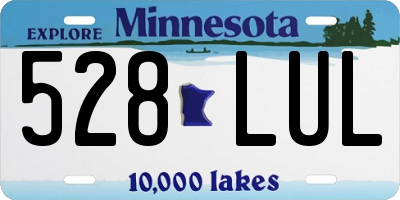MN license plate 528LUL