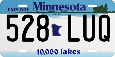 MN license plate 528LUQ